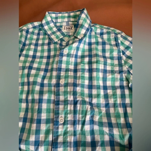 Boys button down shirt bundle crewcuts, Sonoma, and old navy - Picture 10 of 11